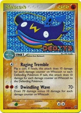 Whiscash 28/107 (Deoxys)  - Reverse Holofoil | Good Games Adelaide SA