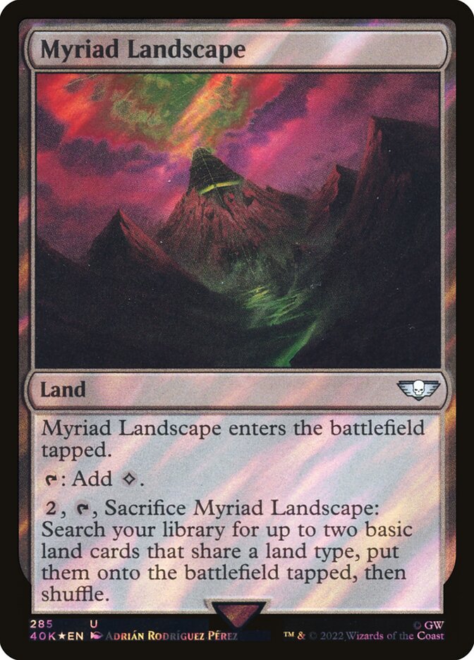 Myriad Landscape Surge Foil 285★/617 (Universes Beyond: Warhammer 40,000)  - Surge Foil | Good Games Adelaide SA