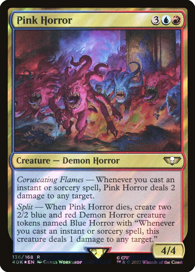 Pink Horror  136★/617 (Universes Beyond: Warhammer 40,000)  - Surge Foil | Good Games Adelaide SA