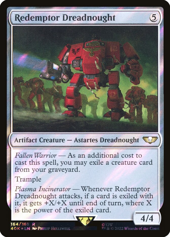 Redemptor Dreadnought Surge Foil 164★/617 (Universes Beyond: Warhammer 40,000)  - Surge Foil | Good Games Adelaide SA