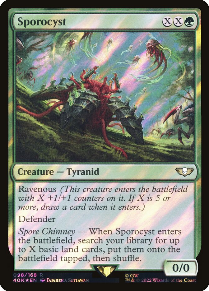 Sporocyst  98★/617 (Universes Beyond: Warhammer 40,000)  - Surge Foil | Good Games Adelaide SA