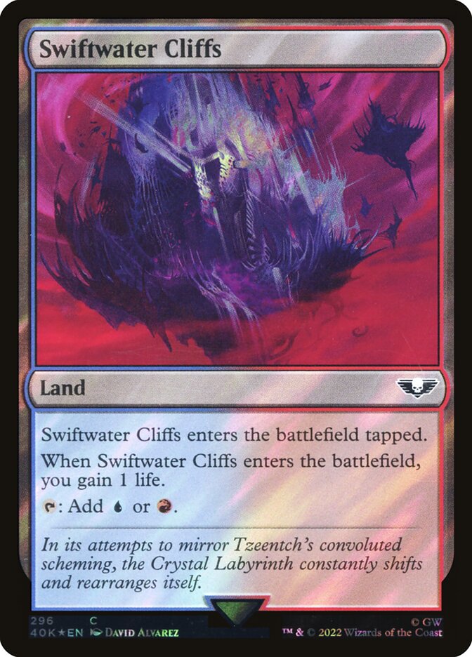 Swiftwater Cliffs  296★/617 (Universes Beyond: Warhammer 40,000)  - Surge Foil | Good Games Adelaide SA