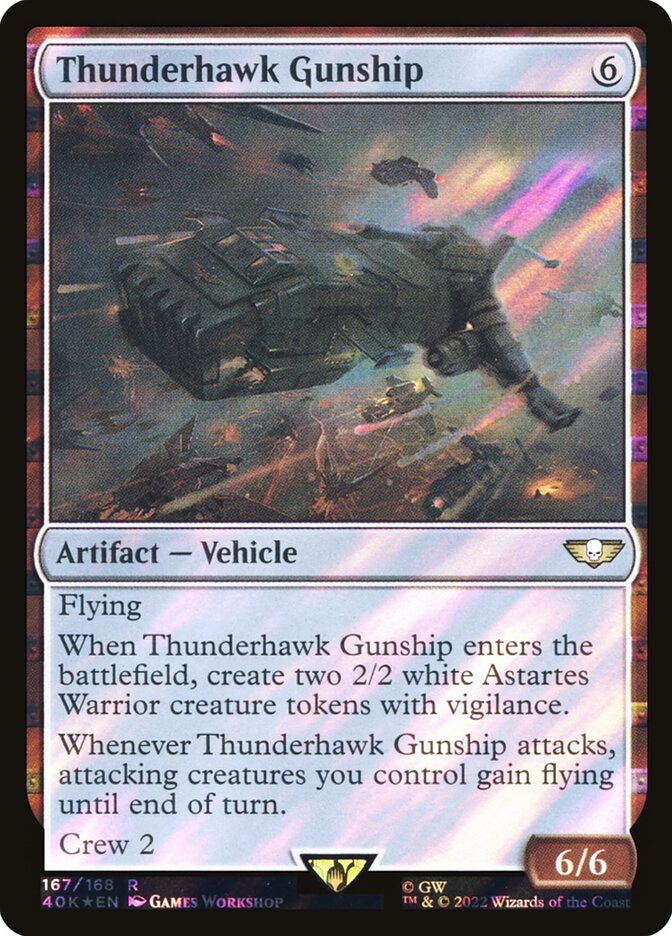 Thunderhawk Gunship  167★/617 (Universes Beyond: Warhammer 40,000)  - Surge Foil | Good Games Adelaide SA