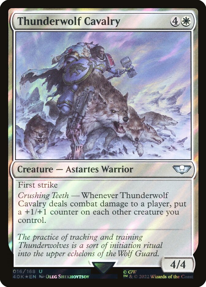 Thunderwolf Cavalry  16★/617 (Universes Beyond: Warhammer 40,000)  - Surge Foil | Good Games Adelaide SA