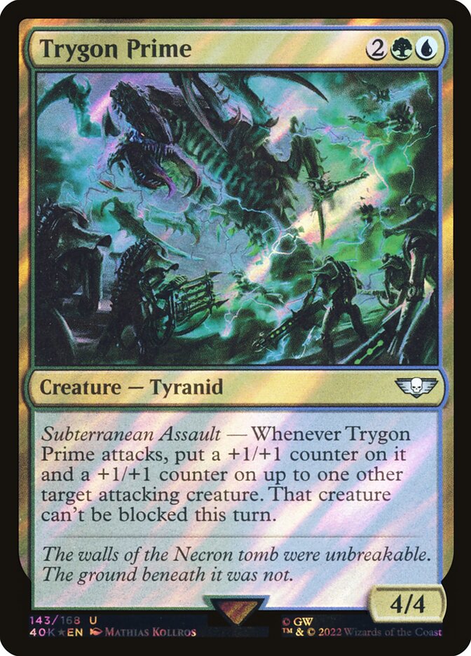 Trygon Prime Surge Foil 143 (Universes Beyond: Warhammer 40,000)  - Surge Foil | Good Games Adelaide SA