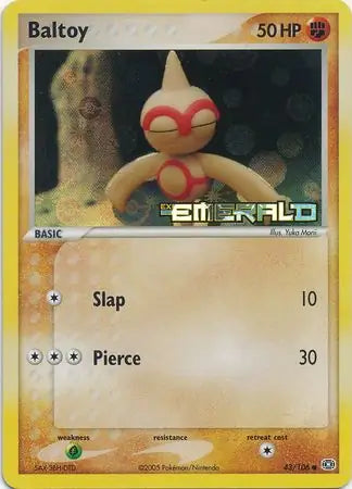 Baltoy 43/106 (Emerald)  - Reverse Holofoil | Good Games Adelaide SA