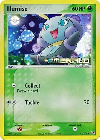 Illumise 32/106 (Emerald)  - Reverse Holofoil | Good Games Adelaide SA