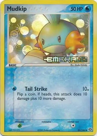 Mudkip 56/106 (Emerald)  - Reverse Holofoil | Good Games Adelaide SA