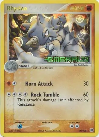 Rhydon 19/106 (Emerald)  - Reverse Holofoil | Good Games Adelaide SA