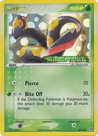 Seviper 20/106 (Emerald)  - Reverse Holofoil | Good Games Adelaide SA