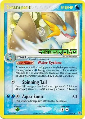 Swampert 11/106 (Emerald)  - Reverse Holofoil | Good Games Adelaide SA