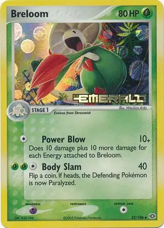 Breloom 22/106 (Emerald)  - Reverse Holofoil | Good Games Adelaide SA