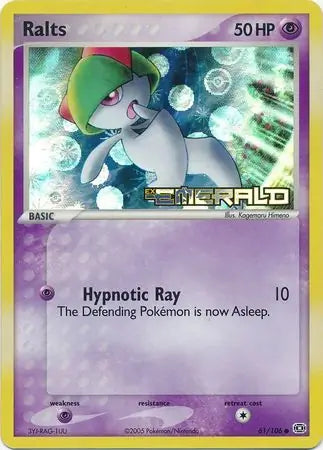 Ralts 61/106 (Emerald)  - Reverse Holofoil | Good Games Adelaide SA