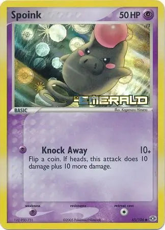 Spoink 65/106 (Emerald)  - Reverse Holofoil | Good Games Adelaide SA
