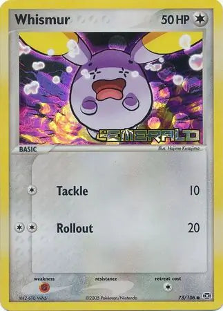 Whismur 73/106 (Emerald)  - Reverse Holofoil | Good Games Adelaide SA
