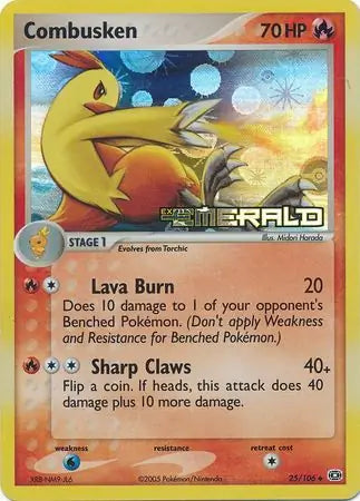 Combusken 25/106 (Emerald)  - Reverse Holofoil | Good Games Adelaide SA