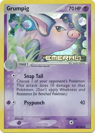 Grumpig  30/106 (Emerald)  - Reverse Holofoil | Good Games Adelaide SA