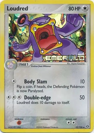 Loudred 35/106 (Emerald)  - Reverse Holofoil | Good Games Adelaide SA