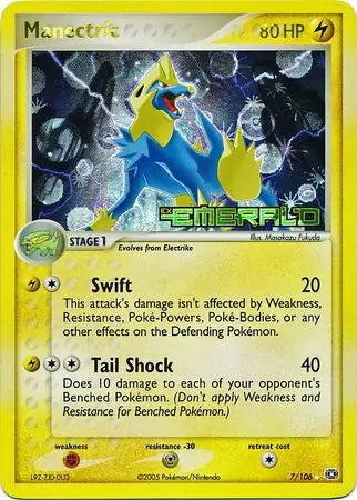 Manectric  7/106 (Emerald)  - Reverse Holofoil | Good Games Adelaide SA