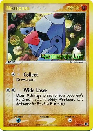 Nosepass 17/106 (Emerald)  - Reverse Holofoil | Good Games Adelaide SA
