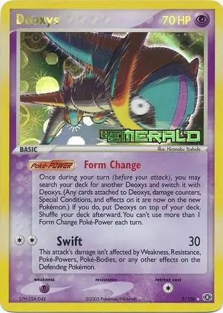 Deoxys Speed Forme 2/106 (Emerald)  - Reverse Holofoil | Good Games Adelaide SA