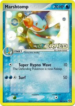 Marshtomp 36/106 (Emerald)  - Reverse Holofoil | Good Games Adelaide SA