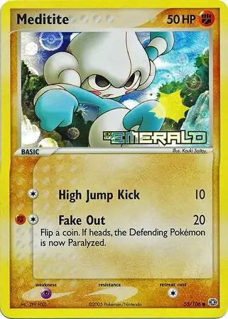 Meditite 55/106 (Emerald)  - Reverse Holofoil | Good Games Adelaide SA
