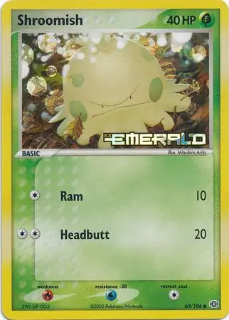 Shroomish 63/106 (Emerald)  - Reverse Holofoil | Good Games Adelaide SA