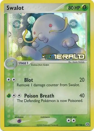 Swalot 40/106 (Emerald)  - Reverse Holofoil | Good Games Adelaide SA