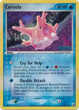 Corsola 37/115 (Unseen Forces)  - Reverse Holofoil | Good Games Adelaide SA