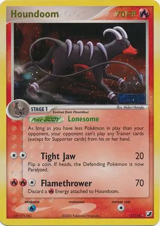 Houndoom 7/115 (Unseen Forces)  - Reverse Holofoil | Good Games Adelaide SA