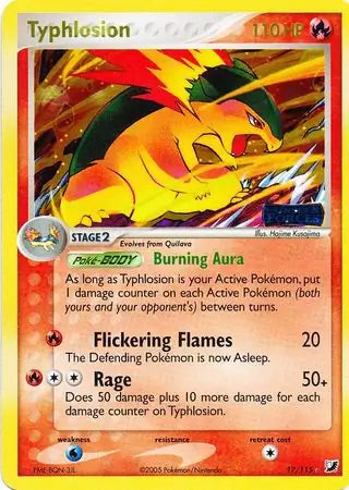Typhlosion 17/115 (Unseen Forces)  - Reverse Holofoil | Good Games Adelaide SA