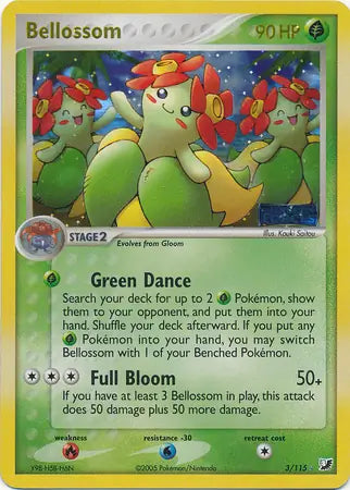 Bellossom 3/115 (Unseen Forces)  - Reverse Holofoil | Good Games Adelaide SA