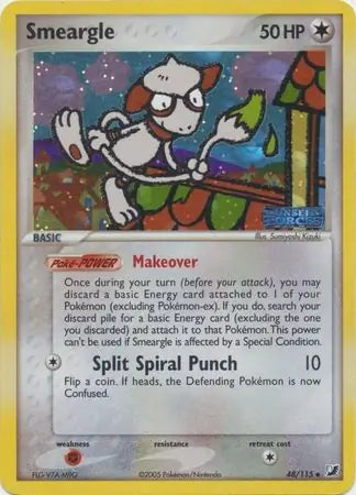 Smeargle 48/115 (Unseen Forces)  - Reverse Holofoil | Good Games Adelaide SA