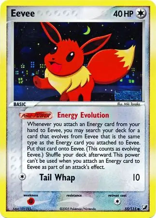 Eevee 55/115 (Unseen Forces)  - Reverse Holofoil | Good Games Adelaide SA