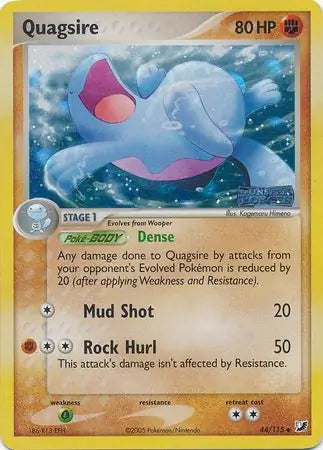 Quagsire 44/115 (Unseen Forces)  - Reverse Holofoil | Good Games Adelaide SA