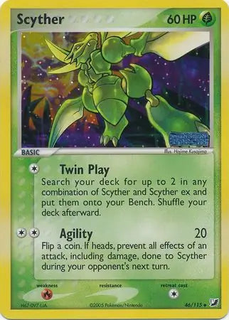 Scyther 46/115 (Unseen Forces)  - Reverse Holofoil | Good Games Adelaide SA