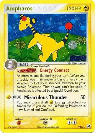 Ampharos 1/115 (Unseen Forces)  - Reverse Holofoil | Good Games Adelaide SA
