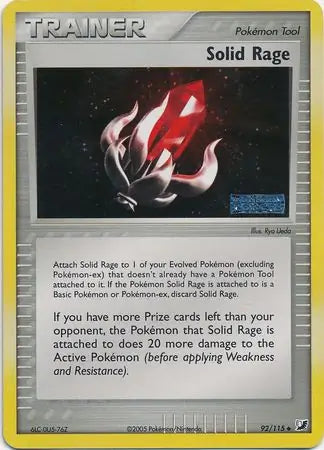 Solid Rage 92/115 (Unseen Forces)  - Reverse Holofoil | Good Games Adelaide SA