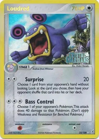 Loudred 23/100 (Crystal Guardians)  - Reverse Holofoil | Good Games Adelaide SA