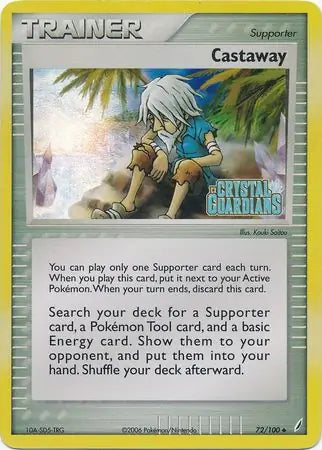 Castaway 72/100 (Crystal Guardians)  - Reverse Holofoil | Good Games Adelaide SA