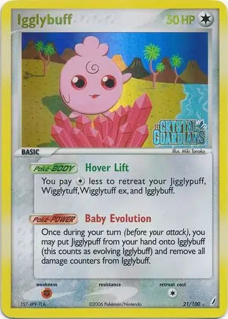 Igglybuff 21/100 (Crystal Guardians)  - Reverse Holofoil | Good Games Adelaide SA