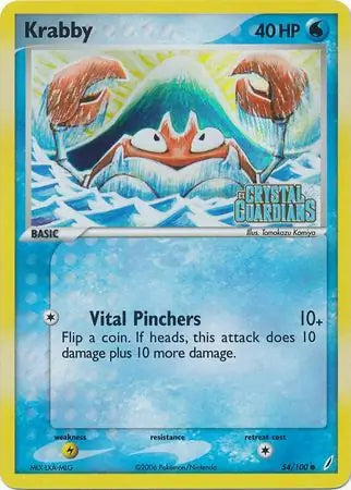 Krabby 54/100 (Crystal Guardians)  - Reverse Holofoil | Good Games Adelaide SA