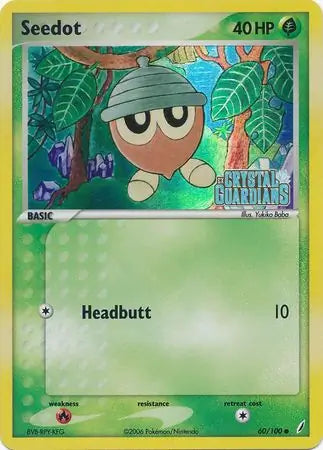 Seedot 60/100 (Crystal Guardians)  - Reverse Holofoil | Good Games Adelaide SA
