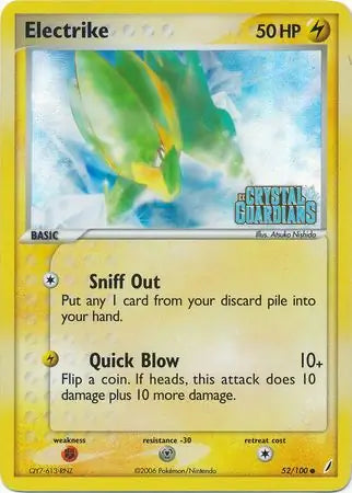 Electrike 52/100 (Crystal Guardians)  - Reverse Holofoil | Good Games Adelaide SA