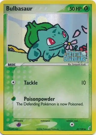 Bulbasaur  45/100 (Crystal Guardians)  - Reverse Holofoil | Good Games Adelaide SA