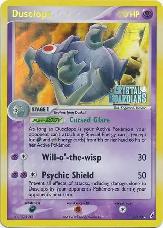 Dusclops 17/100 (Crystal Guardians)  - Reverse Holofoil | Good Games Adelaide SA