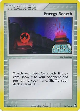 Energy Search 86/100 (Crystal Guardians)  - Reverse Holofoil | Good Games Adelaide SA
