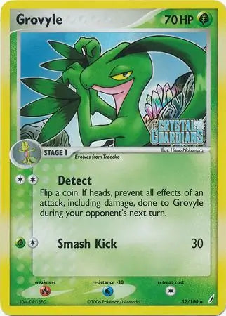 Grovyle 32/100 (Crystal Guardians)  - Reverse Holofoil | Good Games Adelaide SA
