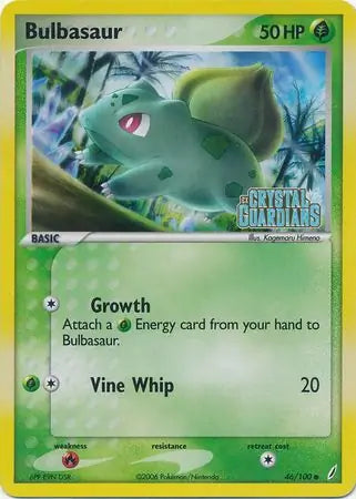 Bulbasaur 46/100 (Crystal Guardians)  - Reverse Holofoil | Good Games Adelaide SA